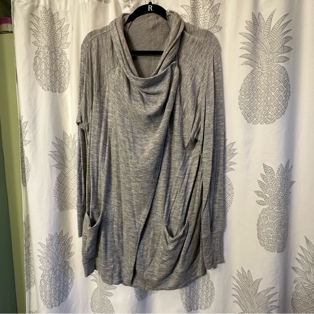 Athleta Studio Wrap Open Front Magnetic Cardigan